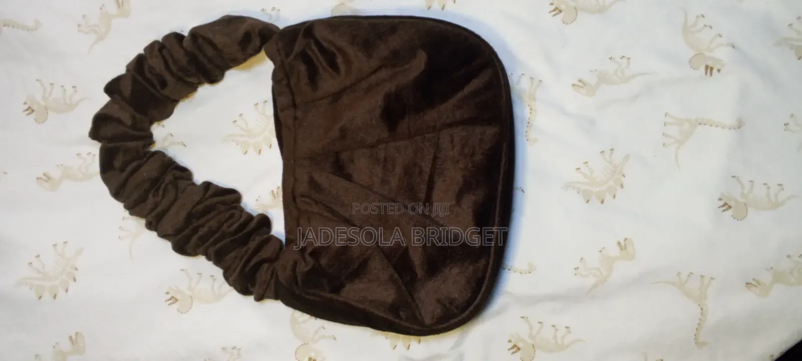 Chocolate Brown Ruffle Bag