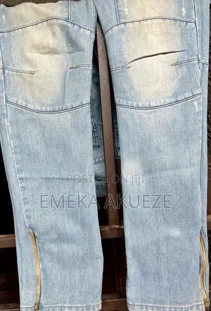 Sky Blue Jean and Black Jean
