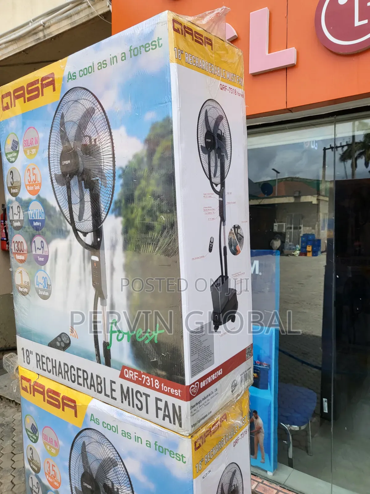 Qasa Rechargeable Mist Fan QRF7318 Forest