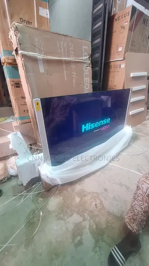 New Hisense 85"Inch Qled Smart TV Flameless Netflix Youtube Bluetooth