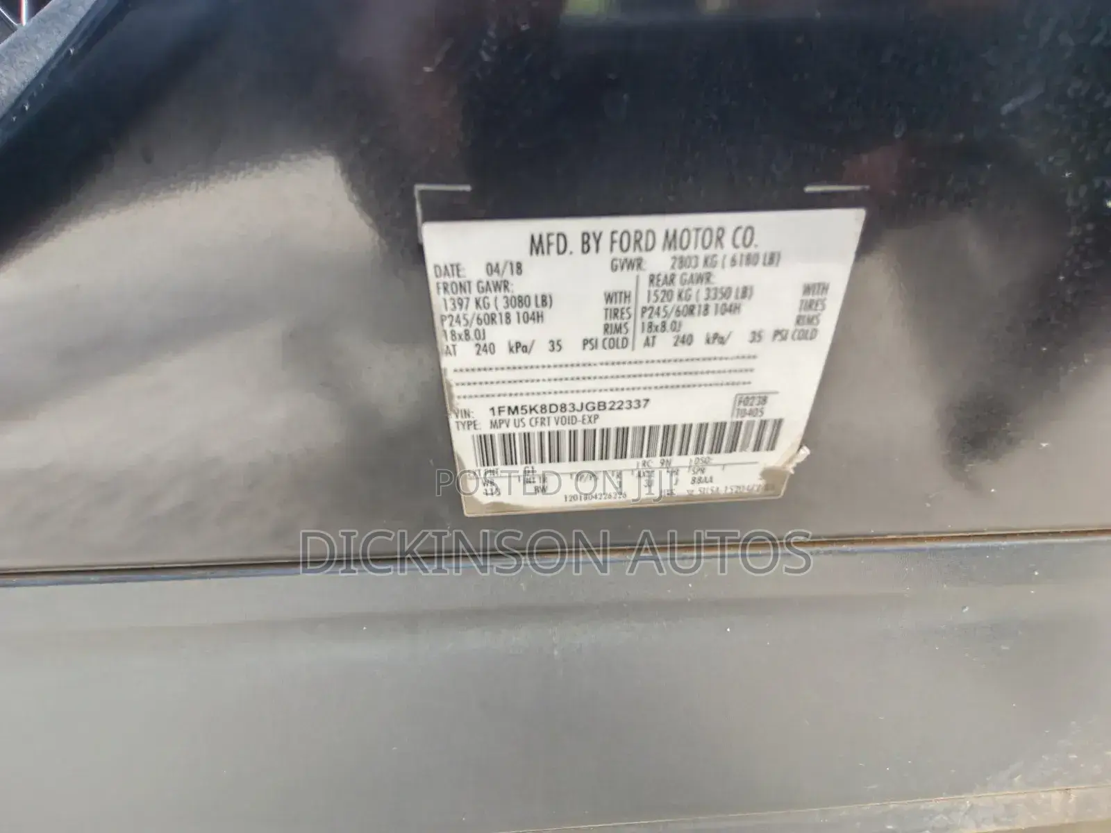 Ford Explorer 2018 Black