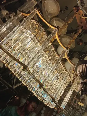 Rectangular Crystal Chandelier