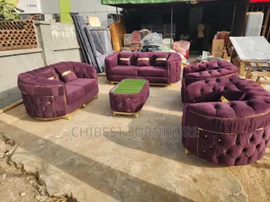 High Quality Set of 7 Seaters Sitting Room Padded Chairs.