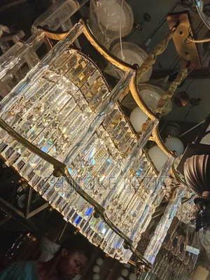 Rectangular Crystal Chandelier