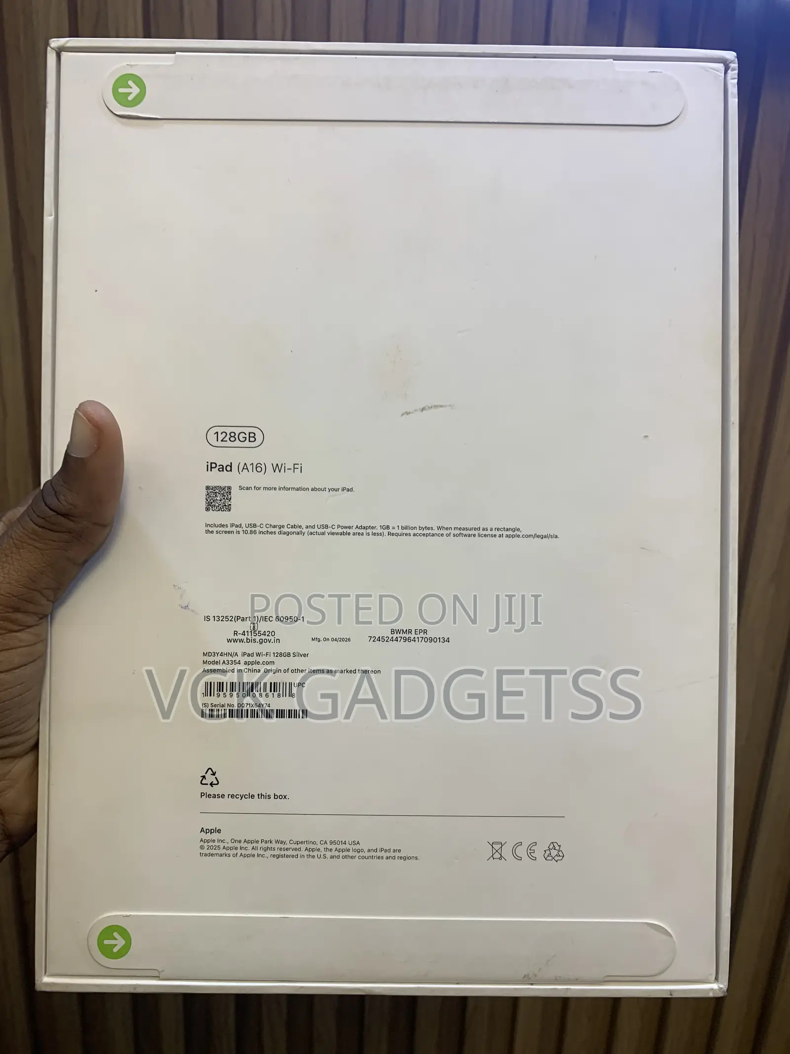 New Apple iPad (2025) 128 GB Silver