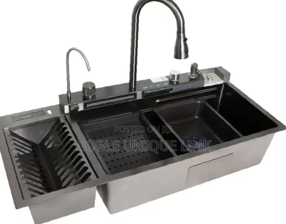 Quality Hand Made Kitchen Sink With Plate Rack
