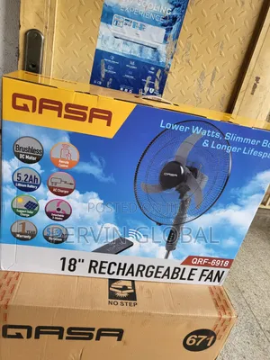 Qasa Rechargeable Fan QRF6918 Lithium 18"