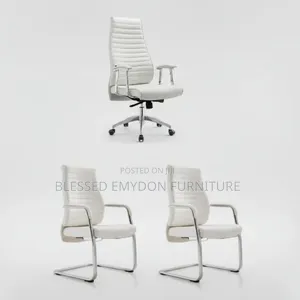 1.6 Meter Glass Office Desk + Chairs