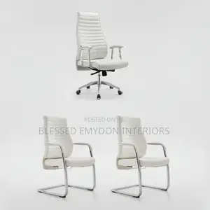 1.6 Meter Glass Office Desk + Chairs