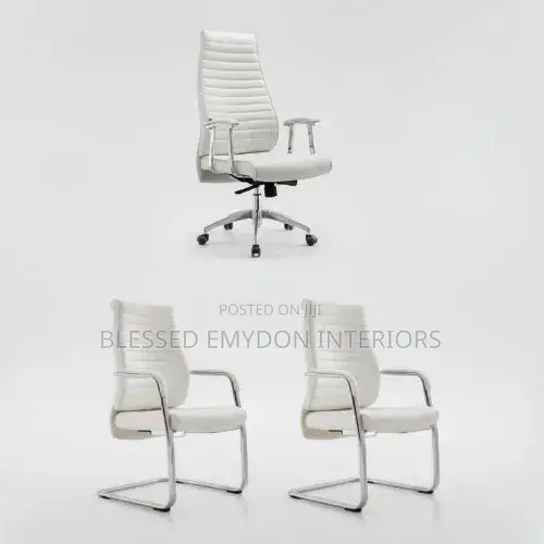 1.6 Meter Glass Office Desk + Chairs