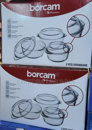 3 PCS Borcam Glass Bowl Different Sizes Mircrow Safe