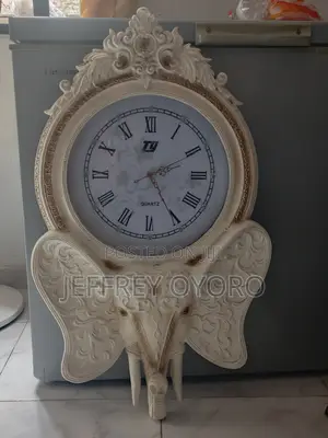 Luxury Decorative Elephant Wall Clock – Quartz"