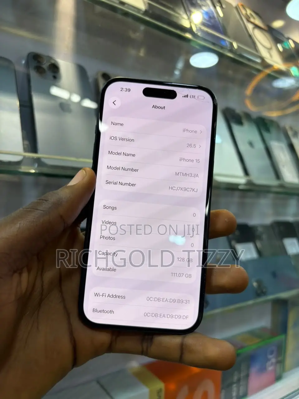 Apple iPhone 15 128 GB Black