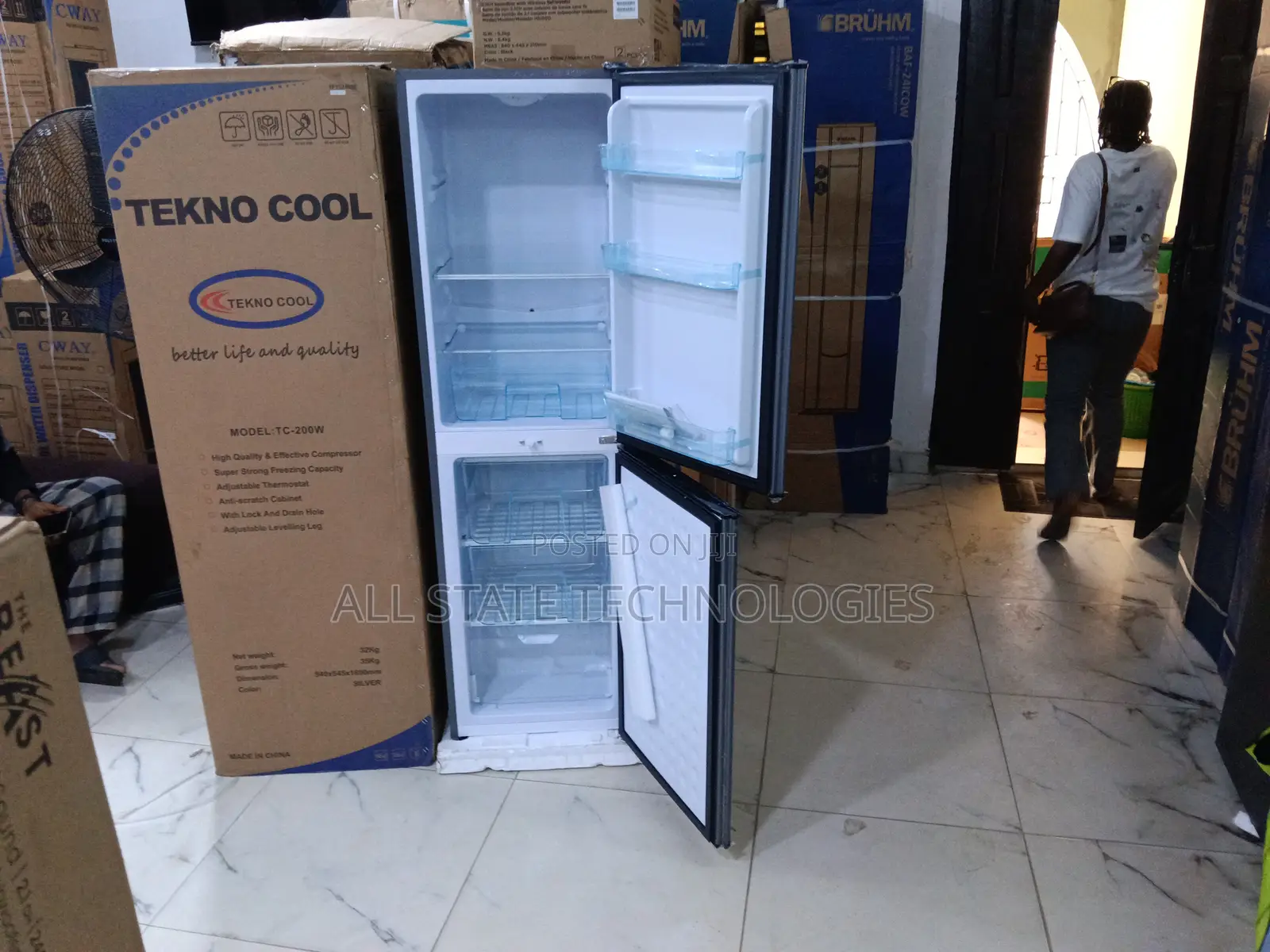 Frost Cooling TEKNOCOOL 200L Refrigerator