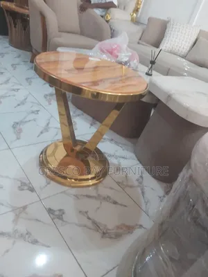 Gold Side Table / Coffee Stool (Brand New)