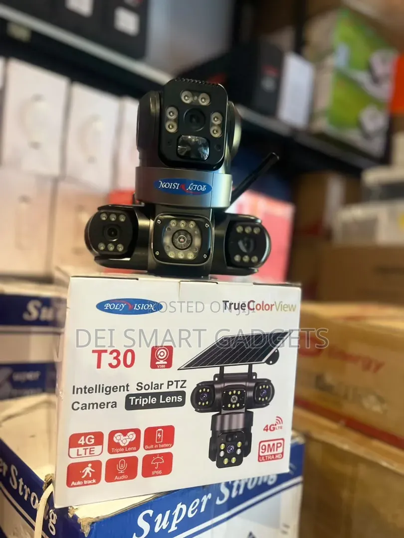 Triple Lens 4G Solar PTZ Camera