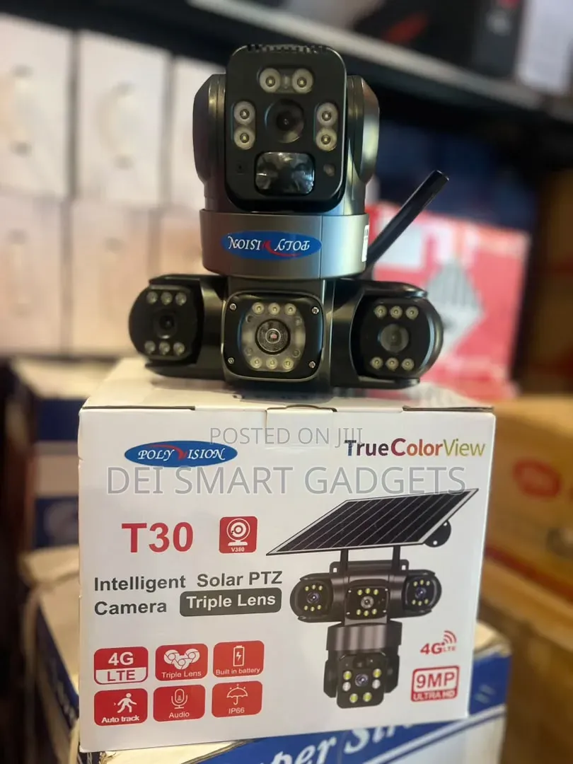 Triple Lens 4G Solar PTZ Camera