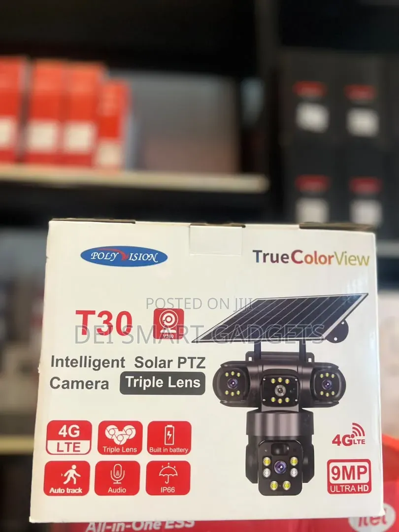 Triple Lens 4G Solar PTZ Camera
