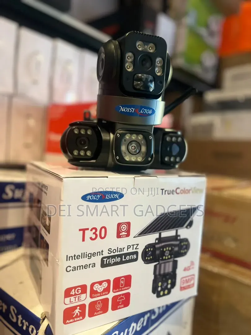 Triple Lens 4G Solar PTZ Camera