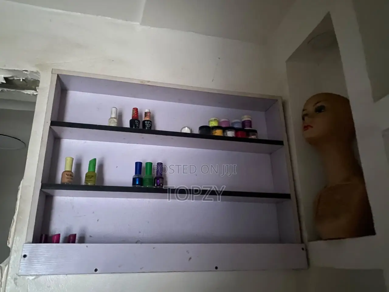 Salon Wall Display Shelf