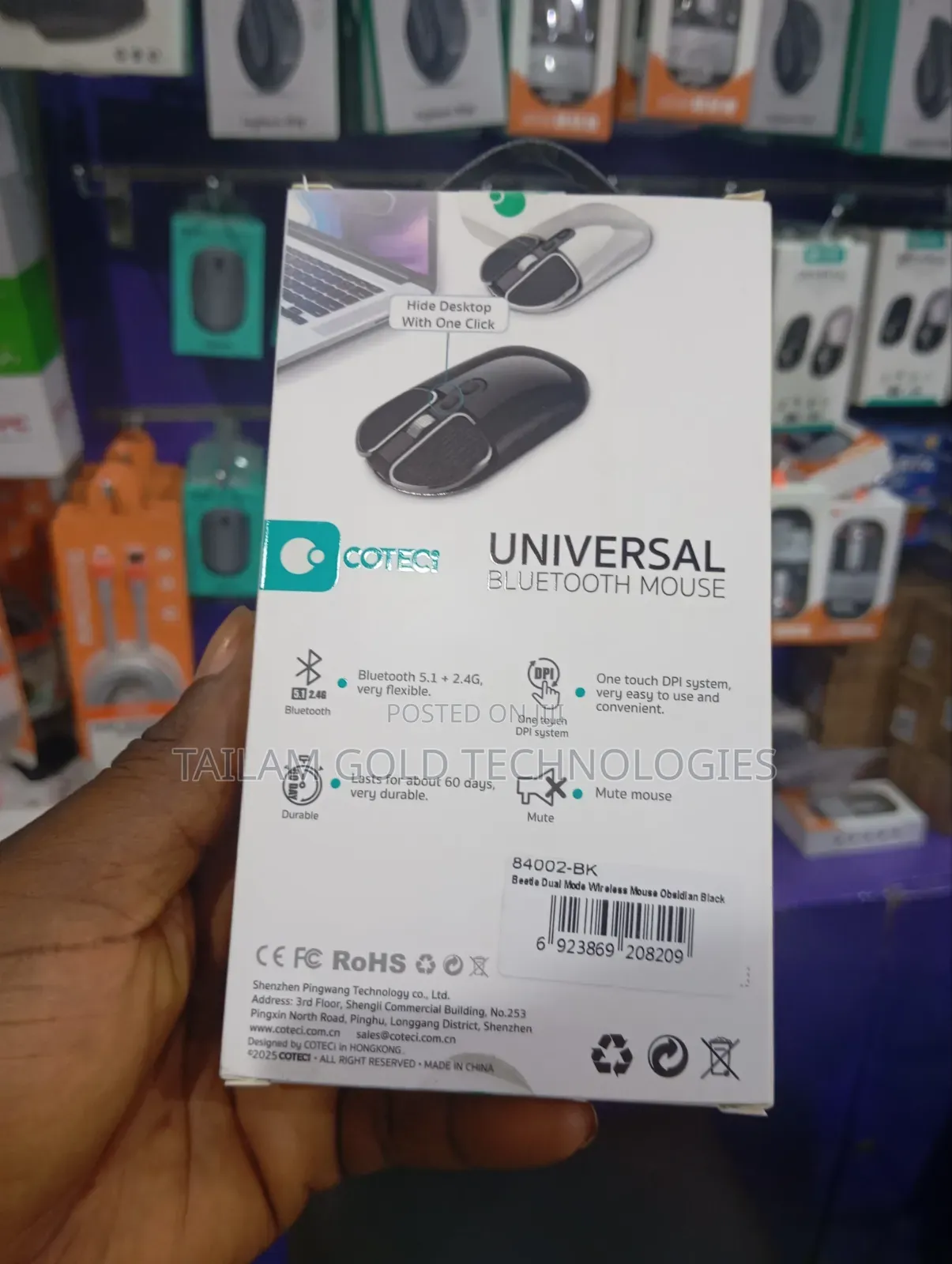 Universal Bluetooth Wireless Mouse