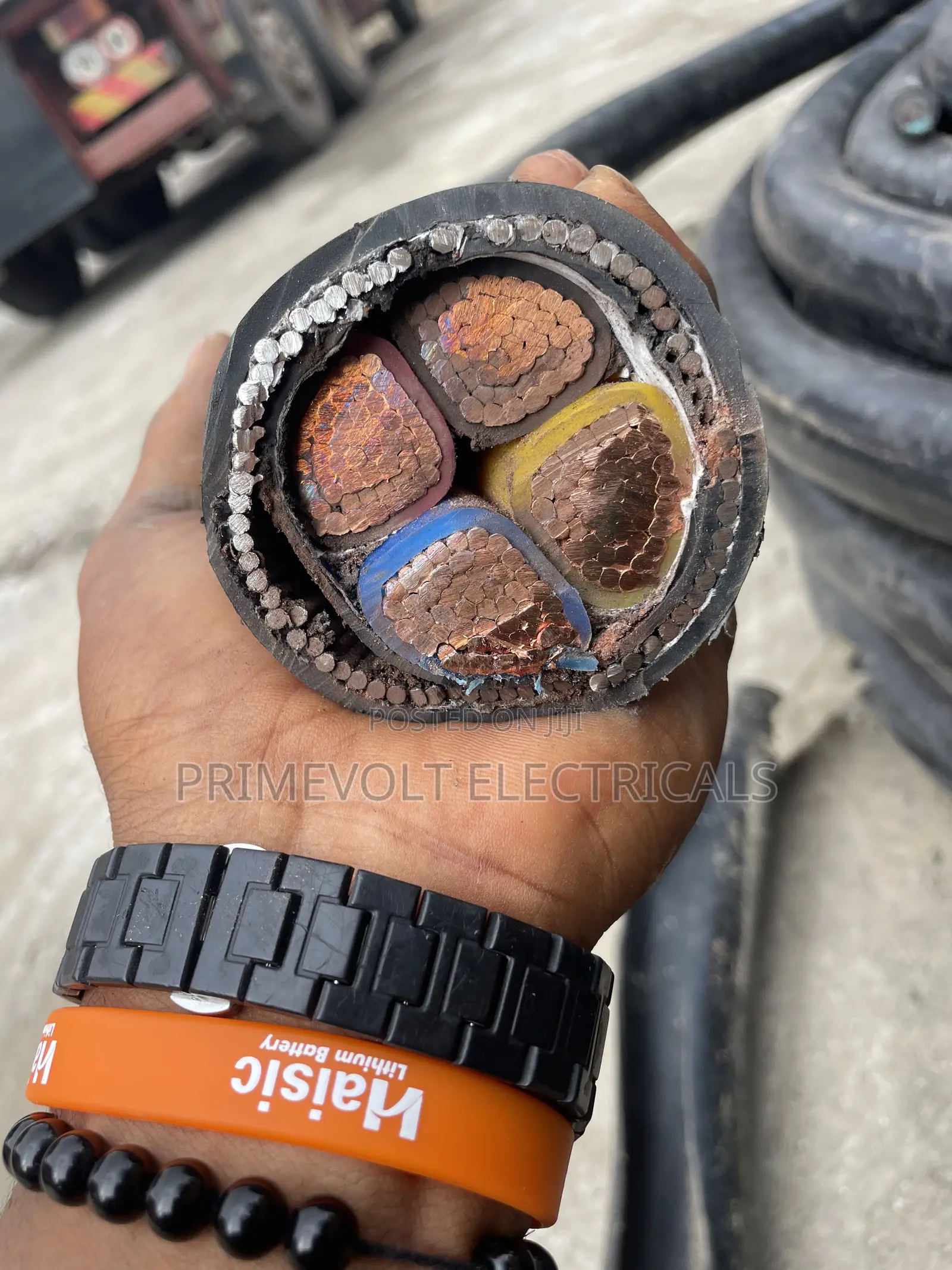 185mmx4core Armoured Cable
