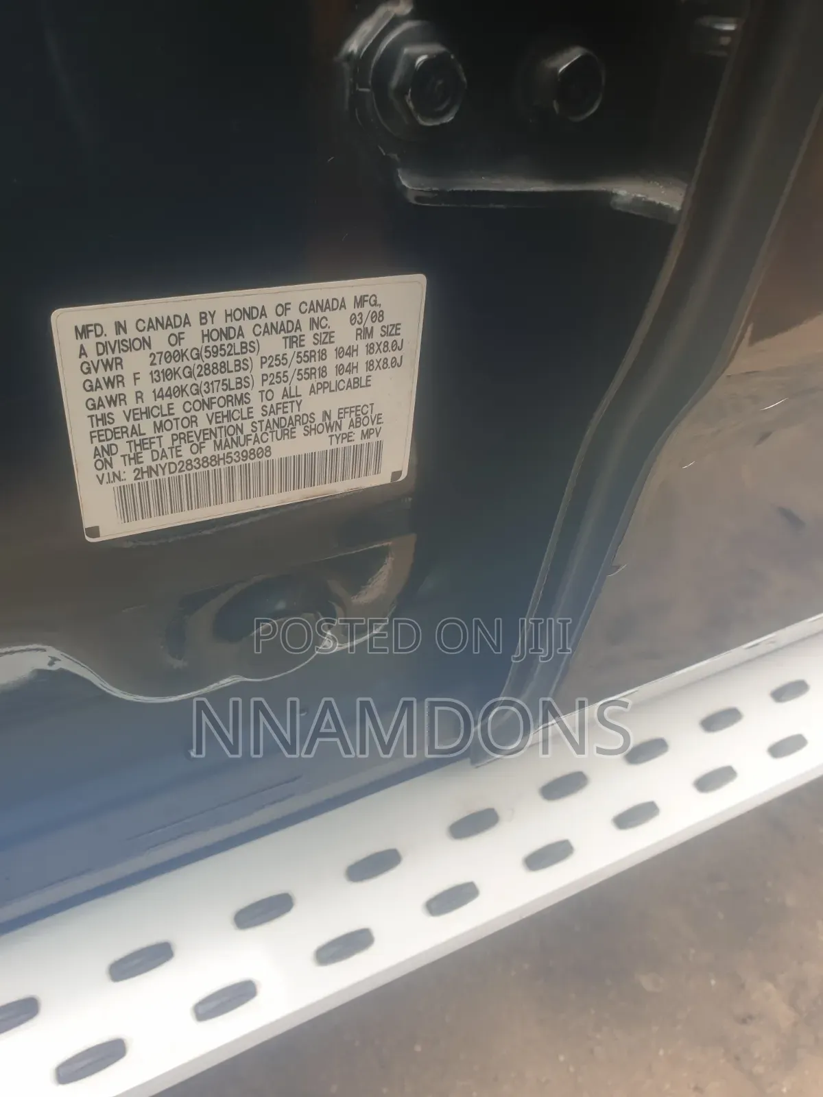 Acura MDX 2008 Black