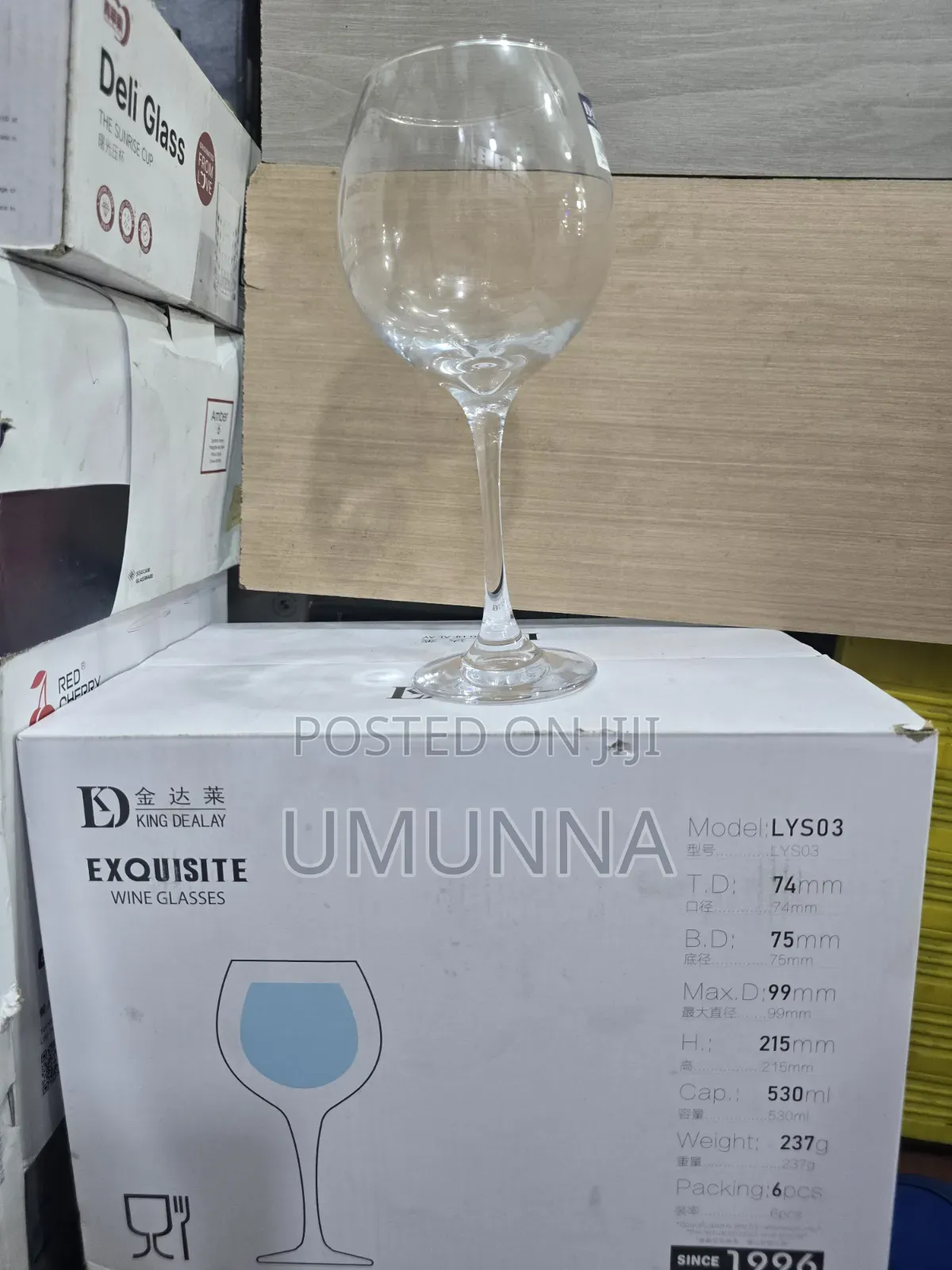 6pc Exquisite Glass Ware