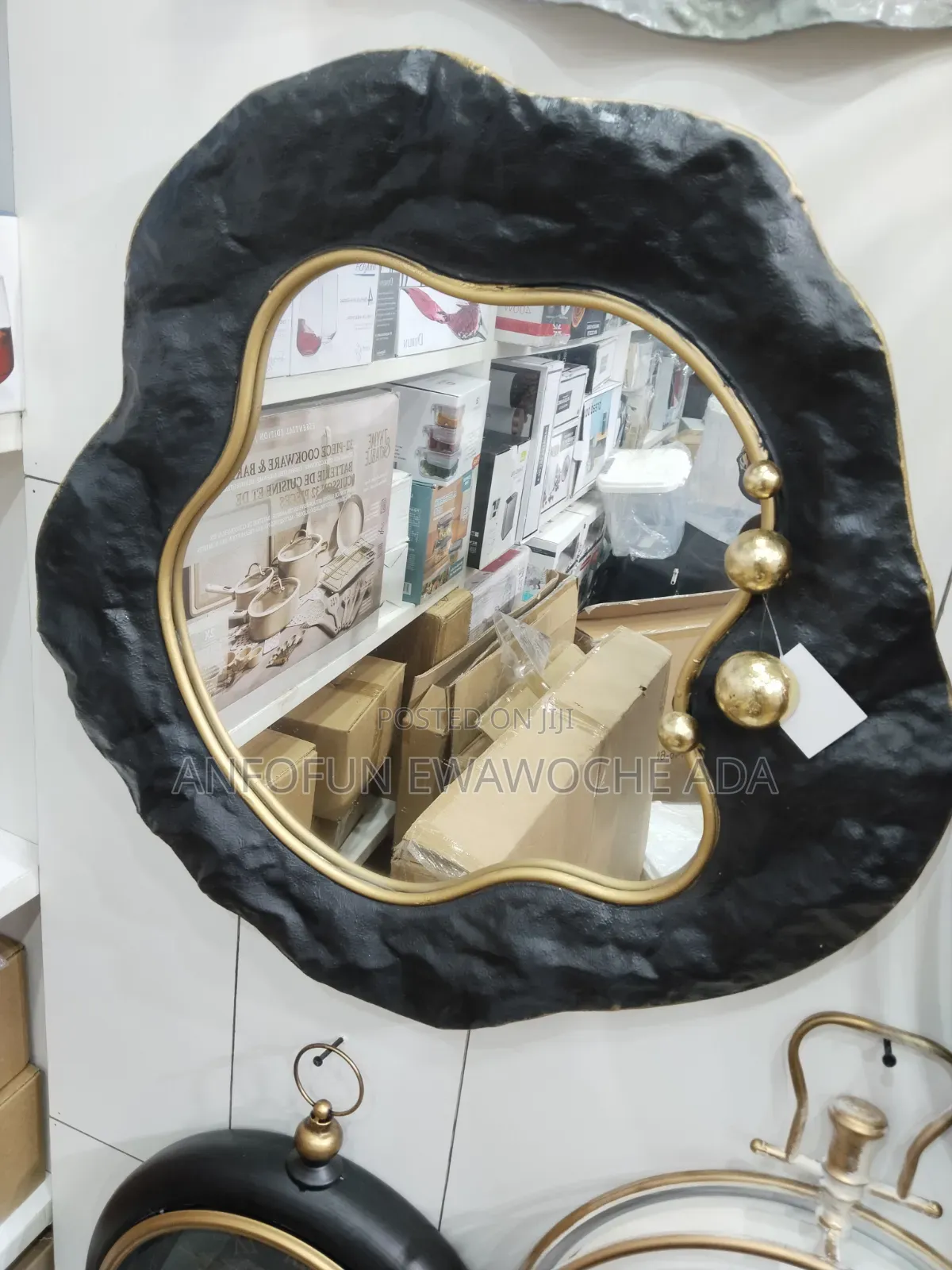 58cm Metal Frame Wall/Console Mirror