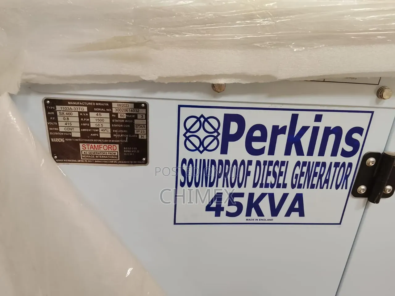 Perkins Soundproof Diesel Generator