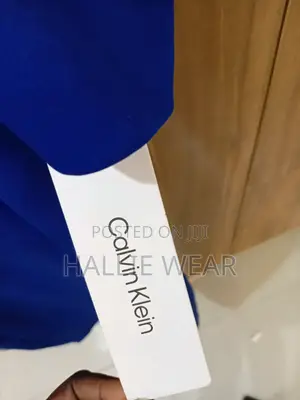 Original Calvin Klein Royal Blue Puff Sleeve Midi Dress , Brand New.
