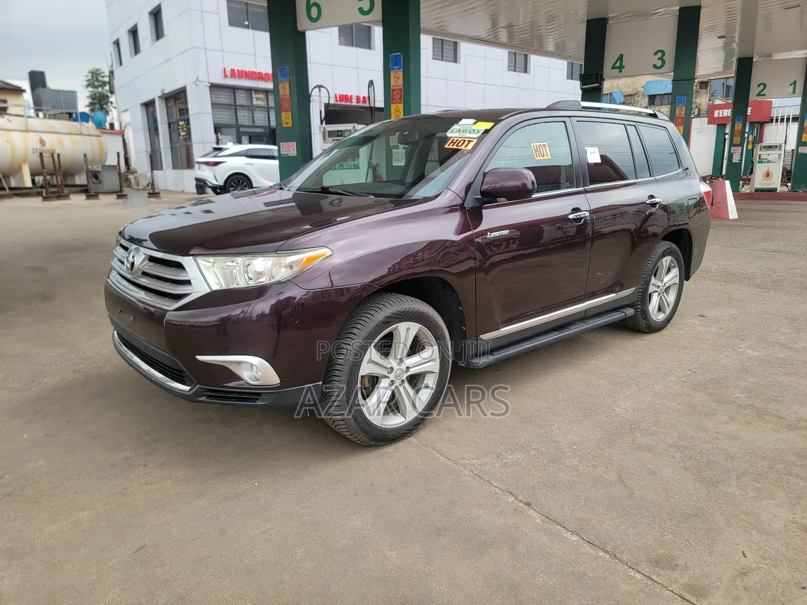Toyota Highlander Limited 2012 Burgundy