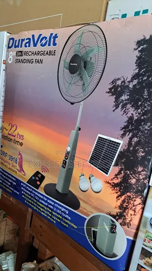 Brand New DuraVolt 18" Kangaroo 3in1 Solar Rechargeable Fan | 5-22hrs