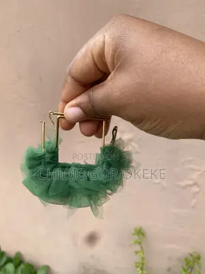 Emerald Green Statement Earrings