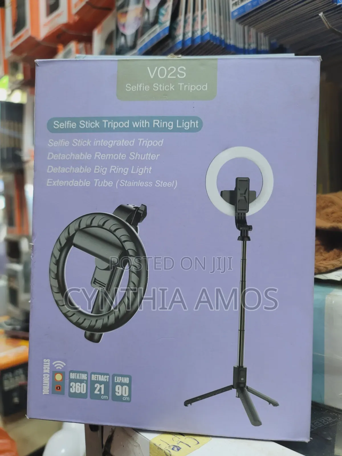 Selfie Stick Tripod Ring Light