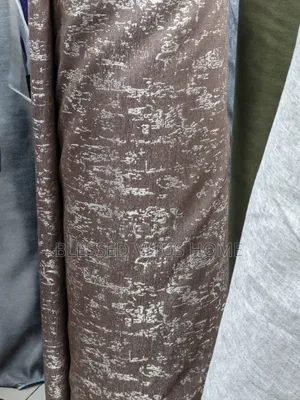 Luxury Brown Gold Taffeta Curtain – Elegant Window Treatment