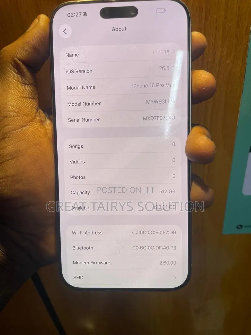 Apple iPhone 16 Pro Max 512 GB White