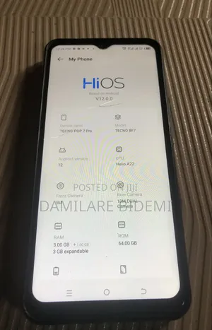 Tecno Pop 7 Pro 64 GB Blue