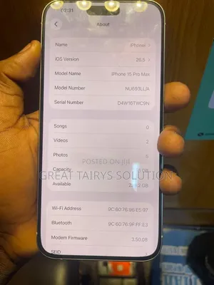 Apple iPhone 15 Pro Max 256 GB White