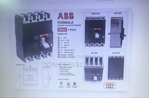 250amps 4pol McCb Breaker ABB