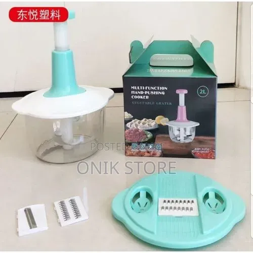 Multi-Function Hand-Pushing Food Chopper