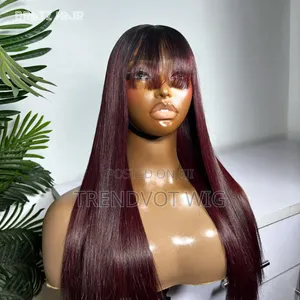 16inches 5by5 Straight Human Hair Wig