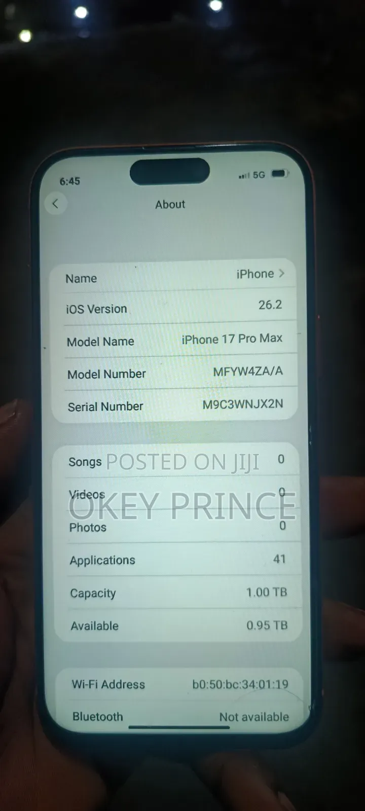New Apple iPhone 17 Pro Max 1 TB Orange