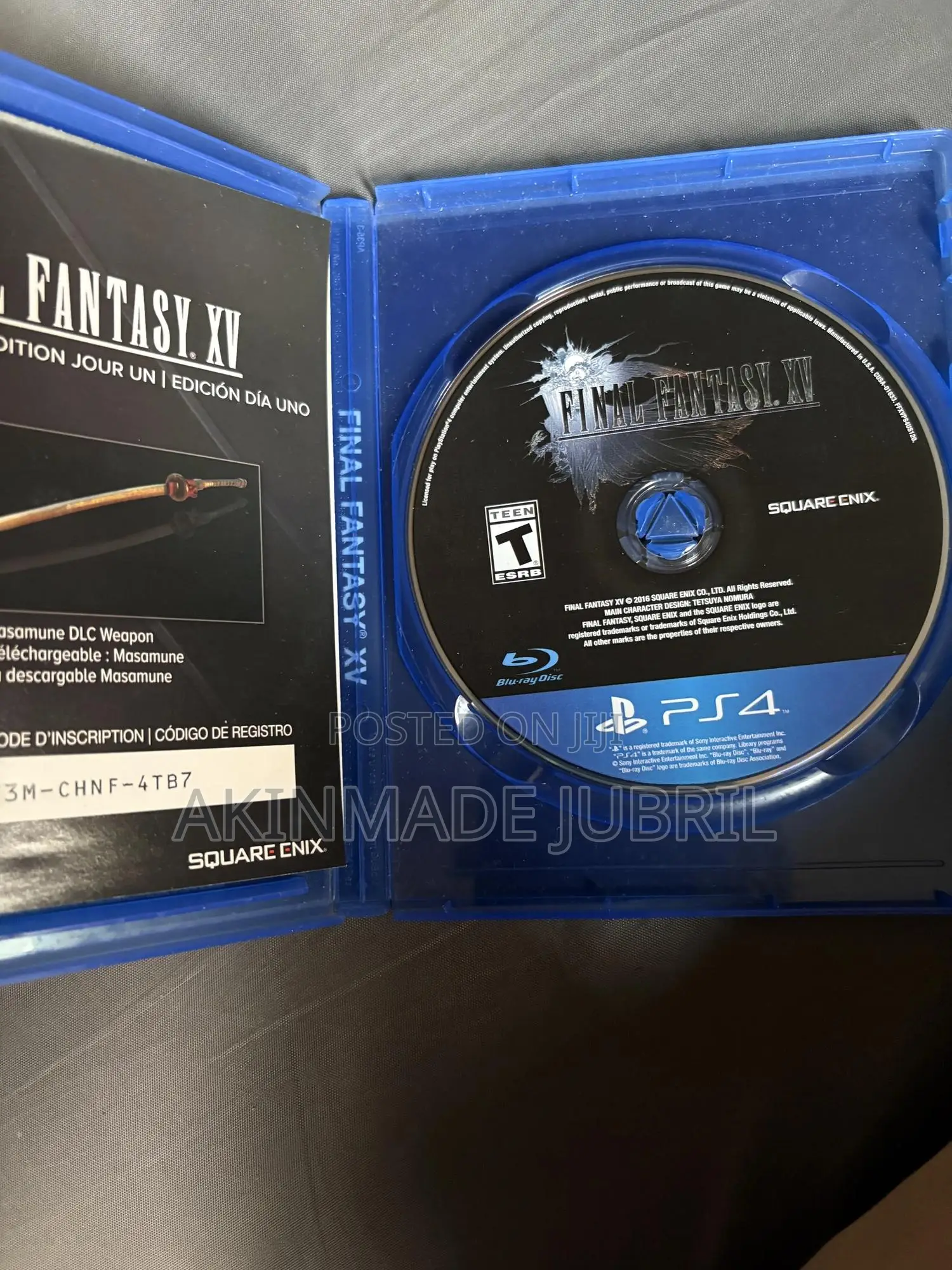 Used Final Fantasy Game Disc for Ps4 Available