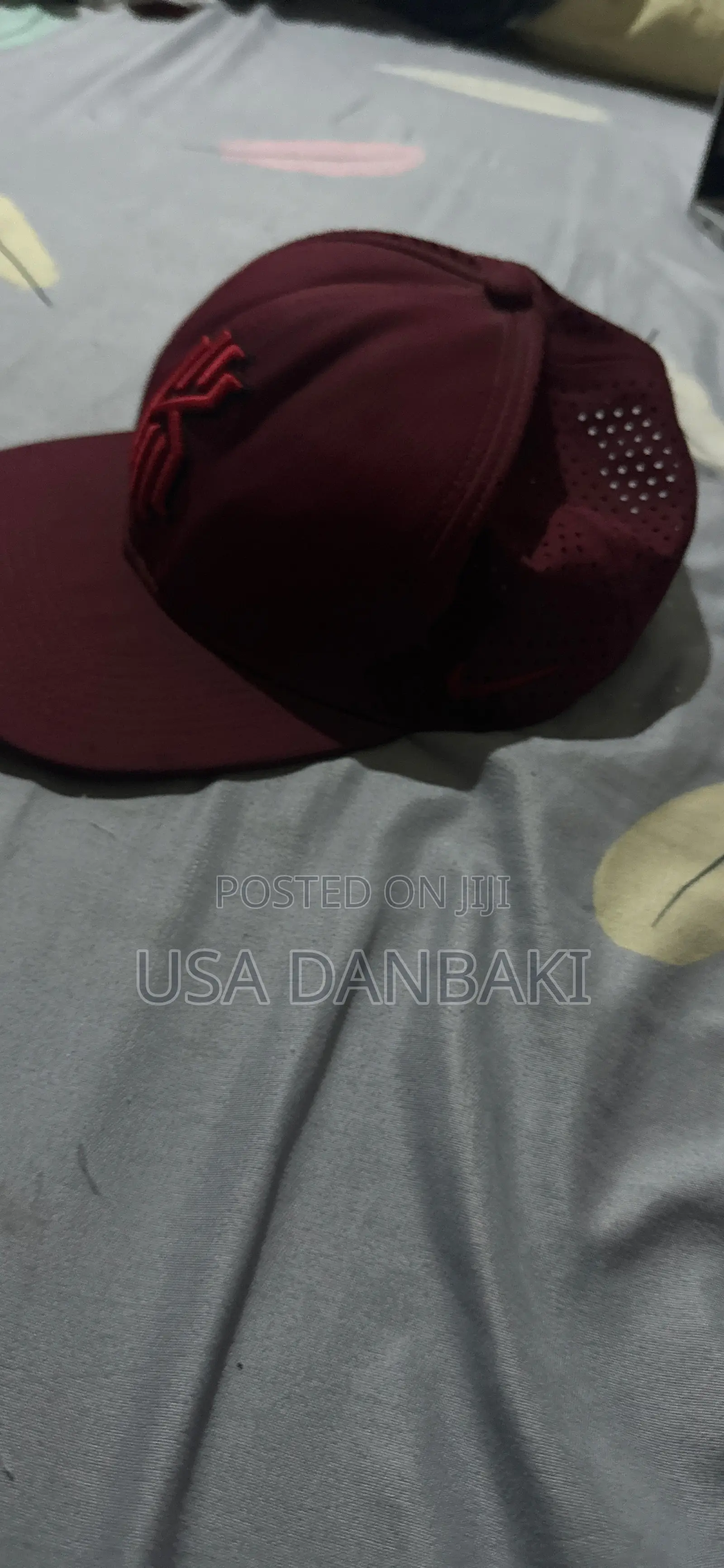 Maroon Red Nike Face Cap