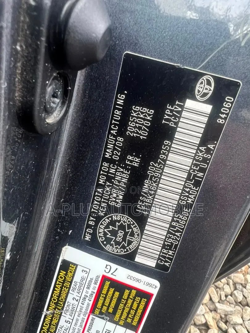 Toyota Camry 2008 Gray