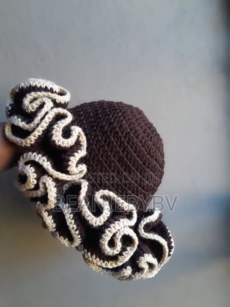 Crochet Ruffle Hat