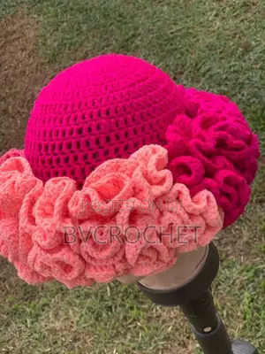 Crochet Ruffle Hat