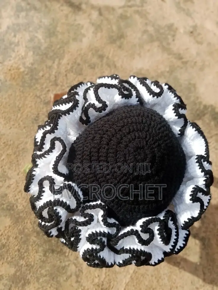 Crochet Ruffle Hat