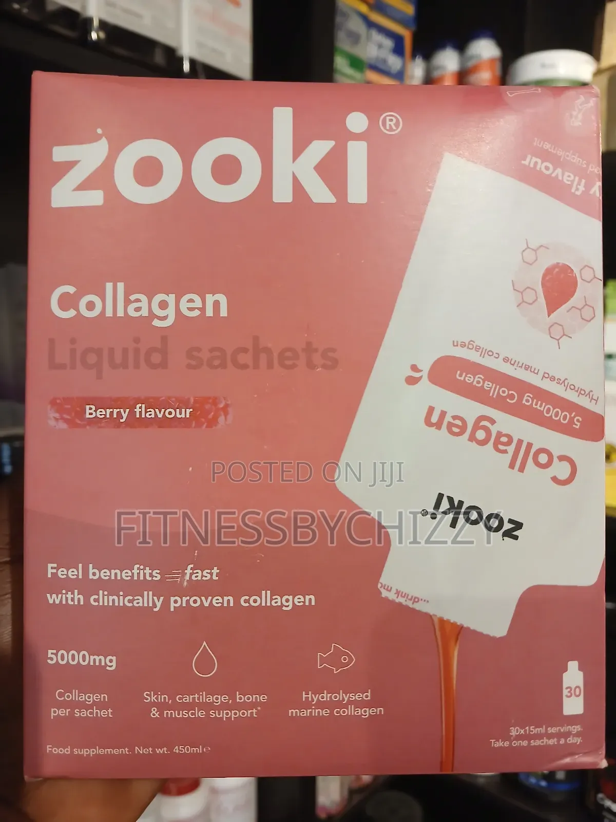 Zooki Collagen Super Strength 11000mg Liquid X 30 Sachets